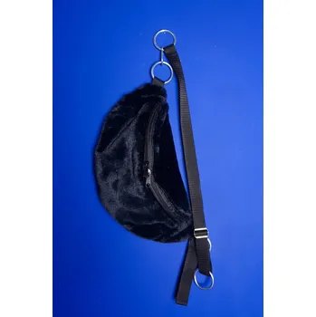 Ledvinka PRINCESS TIRAMISU Ledvinka FLUFFY - chlupatá černá Barva: Černá