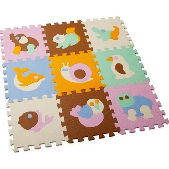 Pěnové puzzle 9ks 30 x 30 x 1 cm ANIMAL