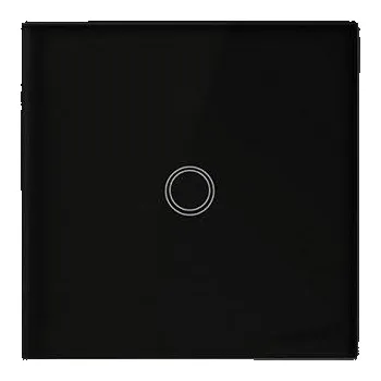 vypínač Skleněný dotykový vypínač jednoduchý černý