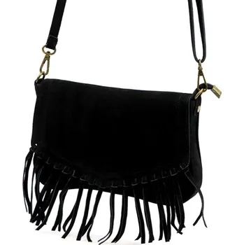 Kabelka Kožená kabelka Luka 25-086 - černá