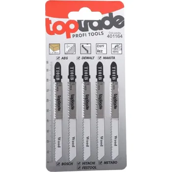 Pilový plátek TOPTRADE PRODUCTION spol. s r.o. List pilový pro přímočarou pilu T101B sada 5ks TOPTRADE