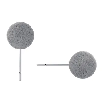 Náušnice Cappali naušnice DOT10 - concrete, šedé