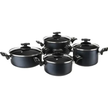 Sada nádobí Kolimax Sada nádobí COMFORT BLACK, 8 dílů + Kuchyňská chňapka v hodnotě 99,-