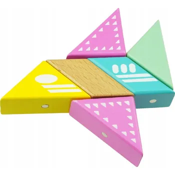 ostatní stavebnice Dřevěné origami puzzle stavebnice magnet letadlo