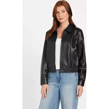 Dámská větrovka GUESS dámská koženková bunda Amelia L