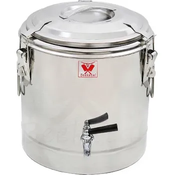 Ohřívač nápojů Nerezová várnice s kohoutkem BEEKETAL BTE-40 na 32 l