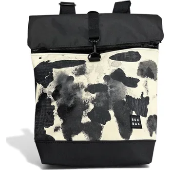 BUX BAX batoh - Abstract - béžový s ruční malbou