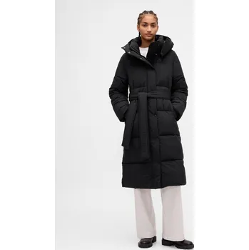 Dámský kabát Dámský prošívaný kabát s páskem GAP černá 3482953
