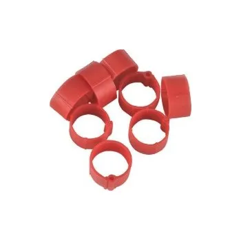 Značení hospodářského zvířete Zámkové kroužky na slepice a kachny 16 mm červený 20 ks