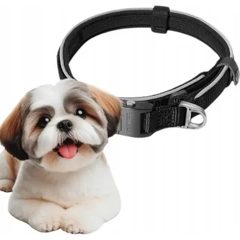 Obojek pro psa Materiálový obojek pro psa s odrazkou Dogness, velikost S