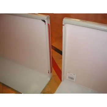 Florbalové mantinely 24 x 14 m, CERTIFIKÁT IFF, bílé + 2 přepr.vozíky