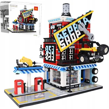 ostatní stavebnice Wange 6314 Stavební Stavebnice - Autodílna, 2120 dílků