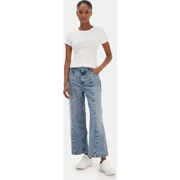 Dámská móda Guess Jeans Jeansy W6RA1H D5M4M Modrá Wide Leg 32_26