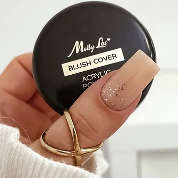 Lak na nehty Akrylový prášek MollyLac - Blush Cover, 30g