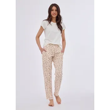 Dámské pyžamo Cornette 690/41 S-2XL dámské pyžamové kalhoty béžová M
