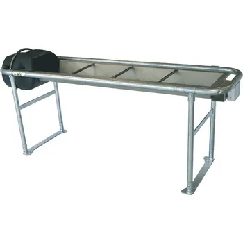 napáječka pro hospodářská zvířata Nerezový napájecí výklopný žlab na vodu La GÉE Polynox 225 samostojný vyhřívaný 80W/24V