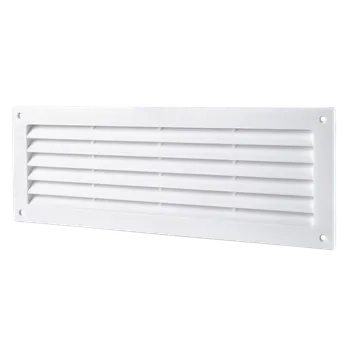 Větrací mřížka Blauberg Mřížka plastová do dveří - barva mahagon DECOR 455X91T-2