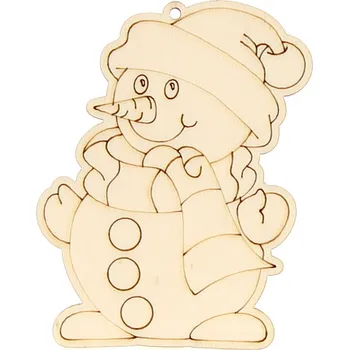 Vánoční dekorace Naše galanterie Dekorace Sněhulák B 8cm