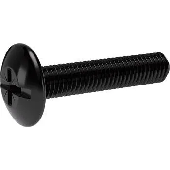 Nábytkové kování Speciální šroub SO Oval 4/5/6, pro držák šatní tyče, M6 × 30 mm, ocel černá