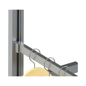 Nábytkové kování VOLPATO Stili sada šatní tyče 1200 mm, hliník černý elox