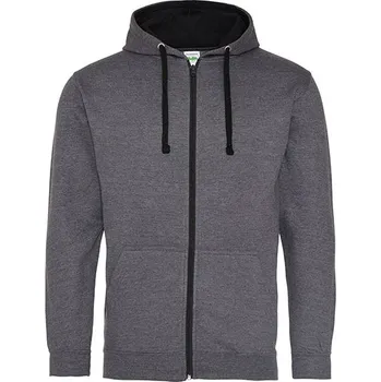 Pánská mikina Just Hoods Varsity Zoodie Barva: Charcoal (Heather), Velikost: S G_JH053