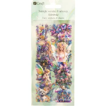 samolepka DP Craft Samolepky víly duhové 6 archů