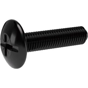 Speciální šroub SO Oval 4/5/6, pro držák šatní tyče, M6 × 25 mm, ocel černá