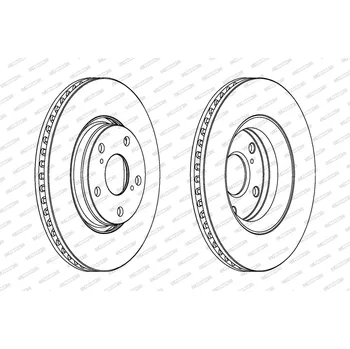 Auto-moto Brzdový kotouč FERODO DDF1756C