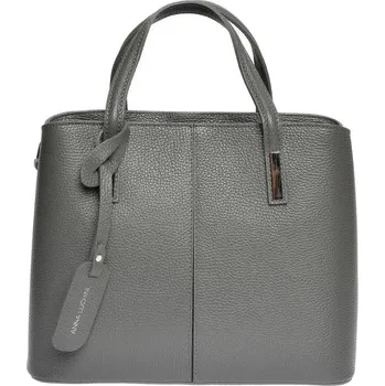 Kabelka Anna Luchini Dámská kožená kabelka AL 1876 Grigio + 2 měsíce na vrácení zboží