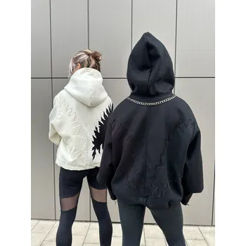 Dámský kabát MORE THAN LIFE vlněný bomber / NOTHING PERFECT - B&B - černý all black Velikost: S