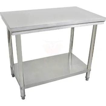 Dílenský stůl Nerezový pracovní stůl do kuchyně BA100 Beeketal 1000 x 600 x 840 mm nosnost 100 kg