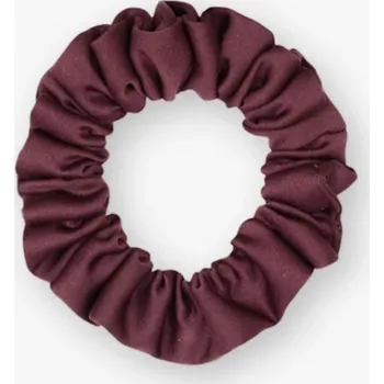 MURU Saténová scrunchie úzká - Bordó matná