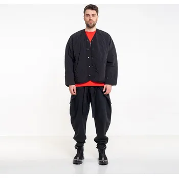 Dámský kabát A_SSIMETRIA unisex prošívaná bunda černá