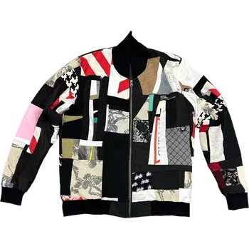 Dámský kabát City Folklore - BOMBER ZERO WASTE #3 / ROZEPÍNACÍ Velikost: M