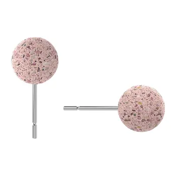 Náušnice Cappali naušnice DOT8 - Terrazzo pink, růžové