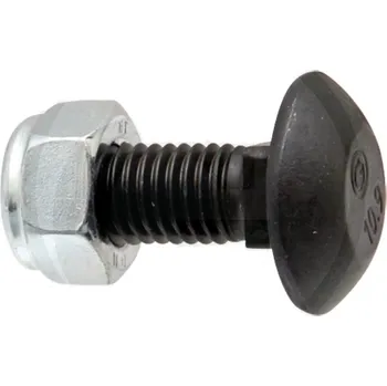 Šroub Vratový šroub s pojistnou maticí M12 x 30 jakost 10.9 na podmítač BBG, Brix, Lemken