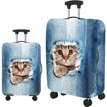 Příslušenství k zavazadlu Mendosína Obal na kufr Kočka v džínách L