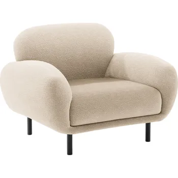 Křeslo Micadoni Béžové bouclé křeslo Poppy