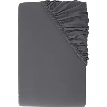 Prostěradlo LIVARNO® Žerzejové napínací prostěradlo, 90-100 x 200 cm (tmavě šedá)
