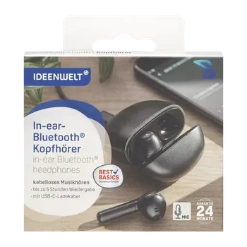 Sluchátka IDEENWELT Sluchátka Bluetooth® černé