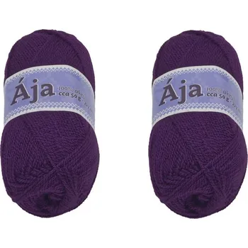 Příze SET 2ks - Příze ÁJA Fialová BX13179 - 50g / 217 m