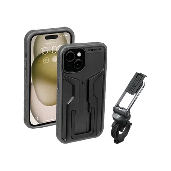 brašna na kolo obal na mobil TOPEAK Ridecase pro iPhone 15 černo/šedý
