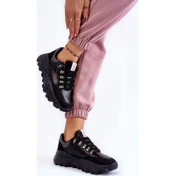 Dámské tenisky Dámské Tenisky na platformě Cross Jeans KK2R4073C černe 37