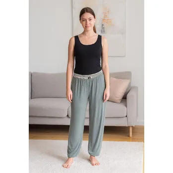 Dámské kalhoty Dámské teplákové kalhoty DD102 - tm. šedé-Sale