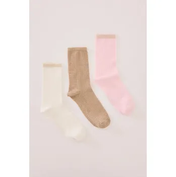 Dámské ponožky Ponožky women'secret 3-pack dámské, více barev, 4489226 béžová 12X, vel. ONE SIZE