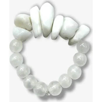 Prsten KAARET korálkový elastický prsten - STONE RING Velikost: M