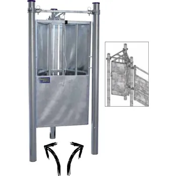 Ohradník Třídící branka PASDELOU manipulační ohrady pro skot se sloupky na patkách k přišroubování