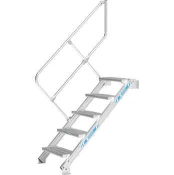 Žebřík ZARGES Průmyslové schody, 42355306, Sklon (°): druhé madlo pro 45°, 7 stupňů