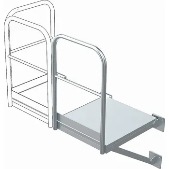 Žebřík ZARGES Rozšiřovací podesta, 43276, Materiál: pozinkovaná ocel