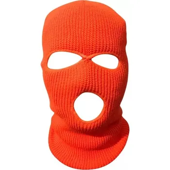 Kukla Kukla pletená neon oranžová / BALACLAVA ORANGE neon